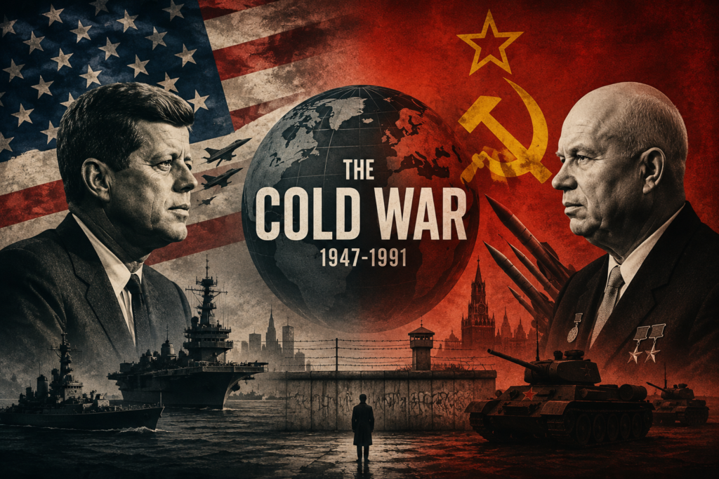 Cold War between the United States and the Soviet Union from 1947 to 1991