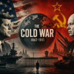 Cold War conflict between the United States and the Soviet Union during the global ideological struggle