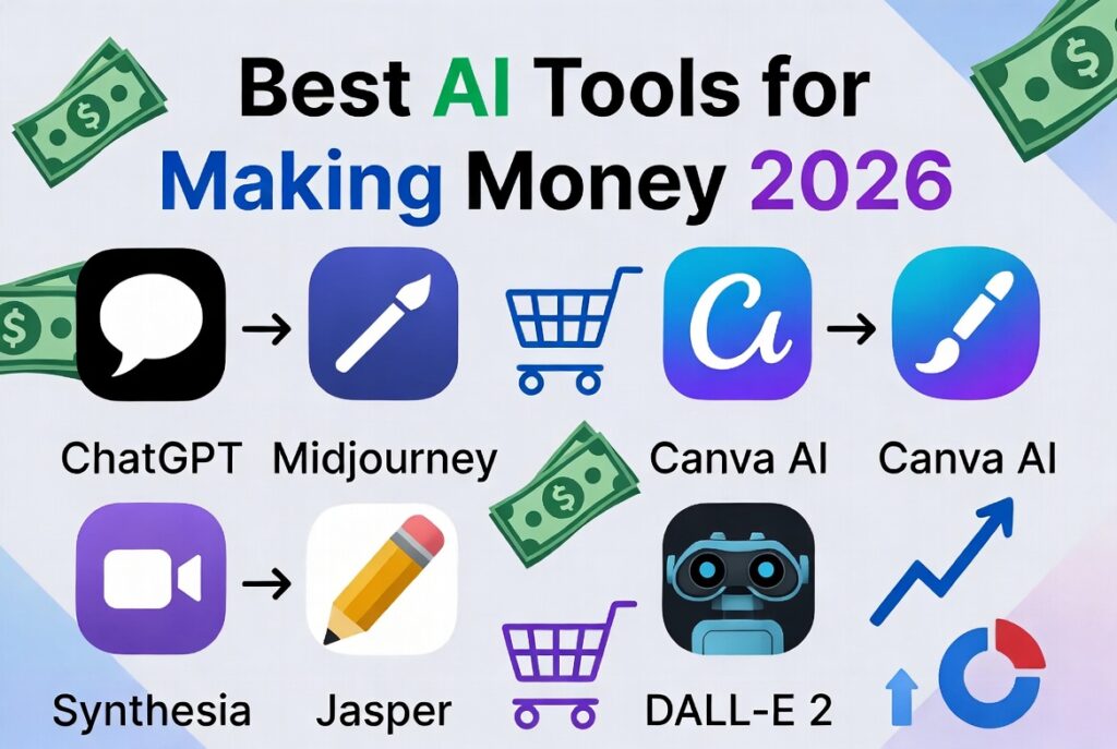 overview of AI tool categories for making money online