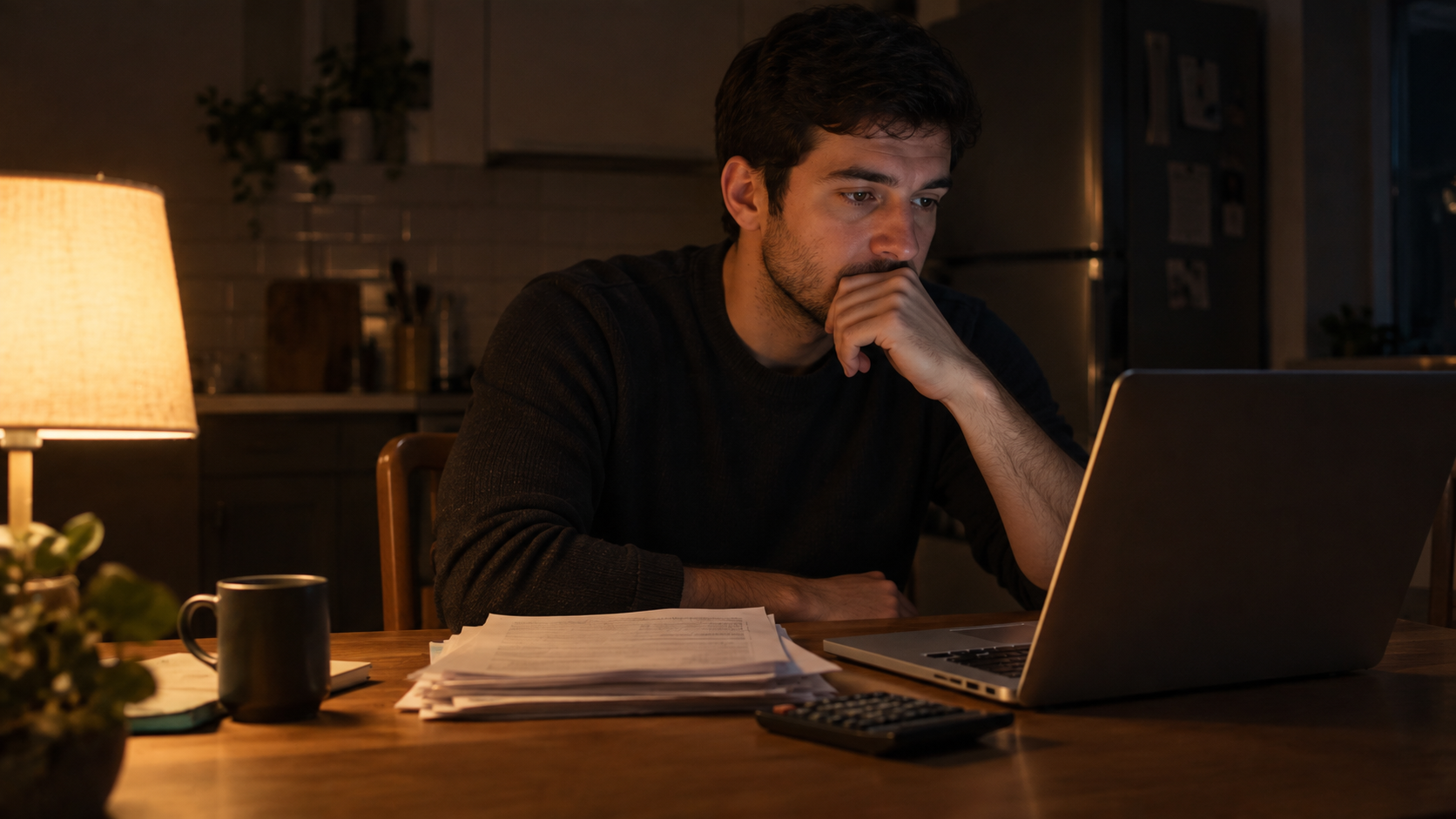 solo business owner reviewing revenue figures at the end of the year