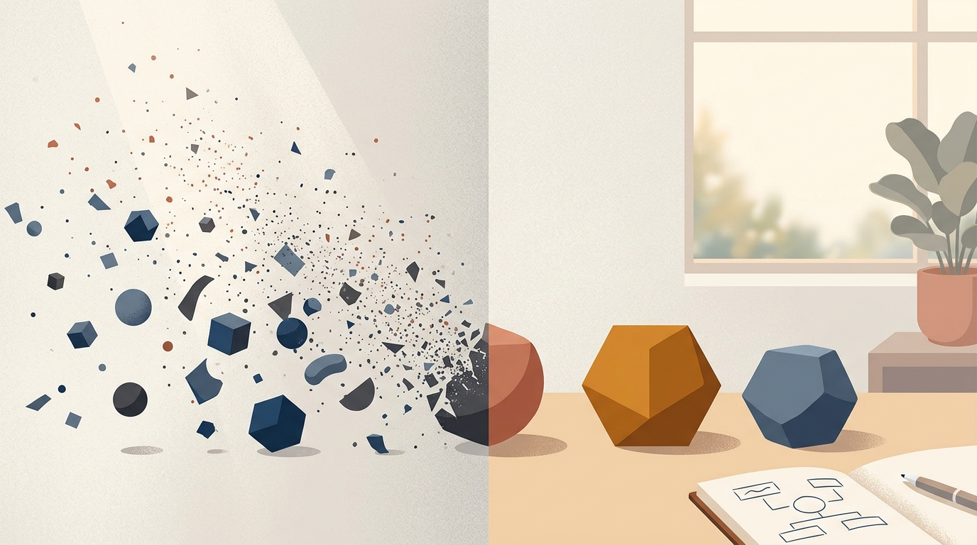 what AI absorbed compared with the work that still requires a person