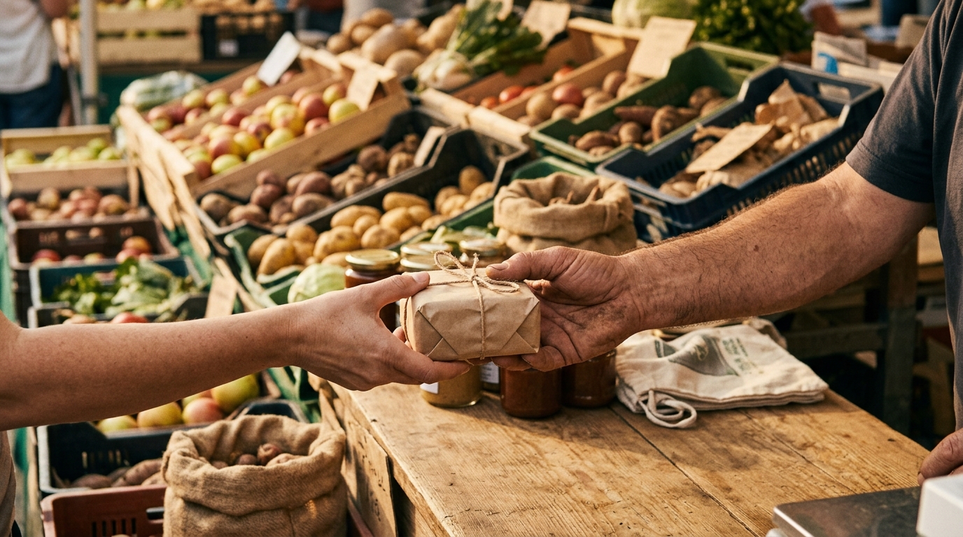 direct transaction between a seller and a buyer with no platform gatekeeper