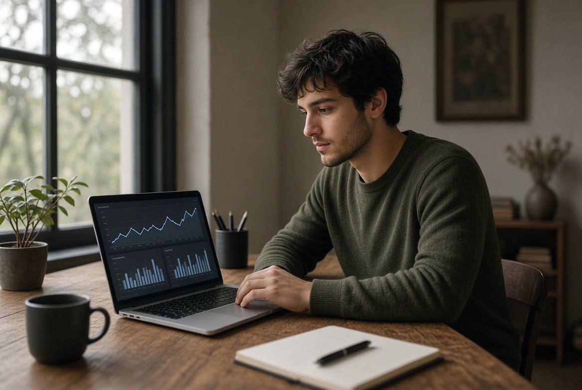 Creator reviewing YouTube monetization requirements on a laptop screen